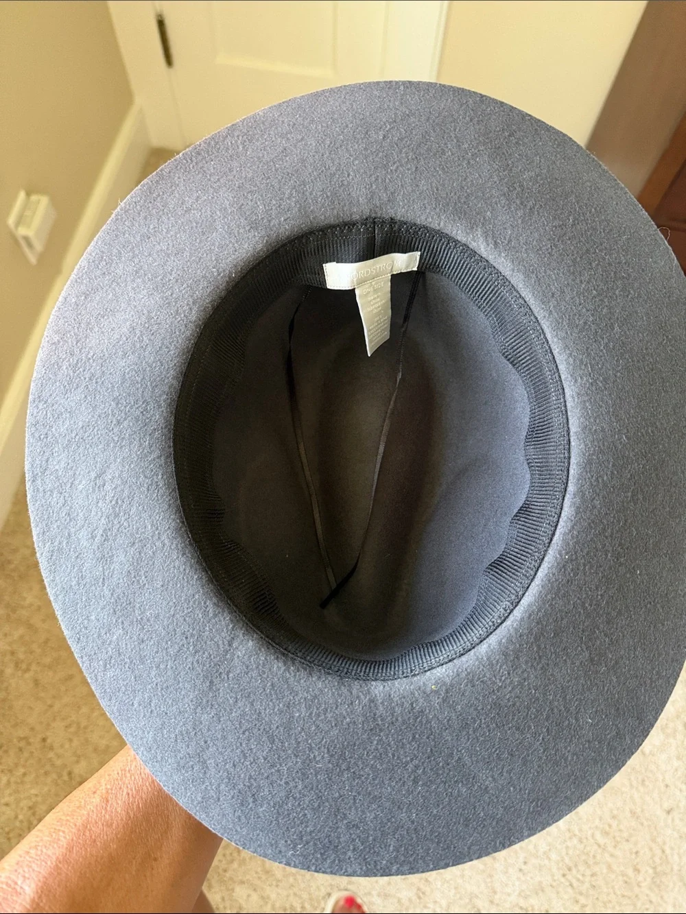 Nordstrom Gray and Black Felt Fedora
